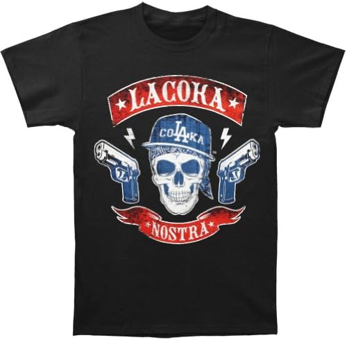 La Coka Nostra Men's Vintage MC T-shirt Large Black