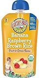 Earth's Best Organic Stage 2, Banana, Raspberry & Brown Rice, 4.2 Ounce Pouch (Pack of 12)