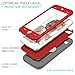 iPod Touch 5th Case, MagicMobile® Premium Dual Heavy Duty Hybrid Shockproof Resistant Armor Protective Case Cover for Apple iPod 5th Generation Gray Rugged Silicone Layer and Red Hard Plastic