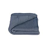 Deals Sales Toffee Moon Baby Rib Shawl Sloe-Berry and Earl Grey Fine Stripe - Blue Stores
