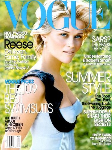 Vogue Magazine - June 2003 - The Best 109 Swimsuits - Reese Witherspoon