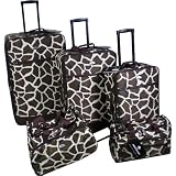 American Flyer Animal Print 5 Piece Luggage Set