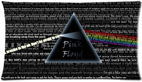 Home Decoration England Hard Rock Band Cotton Pillowcase (20"x36"), British Invasion Pink Floyd Printed Cushion Cover