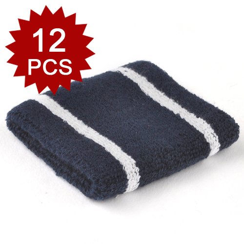 GOGO™ Thick Narrow Stripe Wristband, Sweatband ( Price for ONE DOZEN)