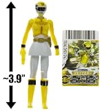 Yellow Ranger ~3.9 mini-figure w/ mini-collector card: Power Rangers - Angel Warriors [Tensou Sentai Goseiger] (Japanese Import)