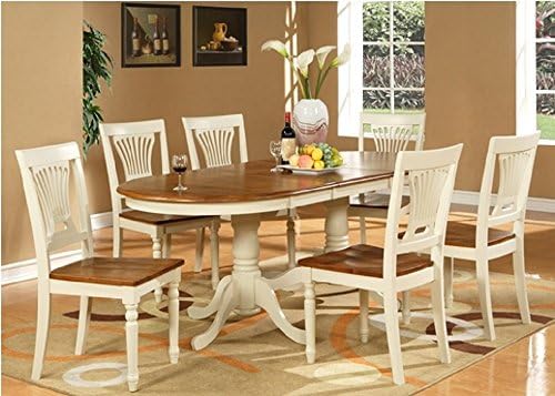 Plainville 7 Piece Dining Set (Buttermilk and Cherry)