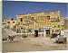 Highly decorated facade of the Abu Simbel alabaster factory - 40 Inch Canvas Print (101cm) by Robert Harding