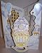 3-D Santoro Graphics Swing Card / Greeting Card - Baby Boy in a Bassinet