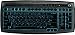 Arabic and English Firefly Backlight Illuminated USB Keyboard - Silver / Black