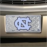 North Carolina Tar Heels Diamond Metal License Plate