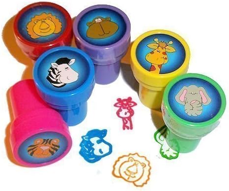 2 X ~ 24 ~ Jungle Zoo Safari Stampers Self-ink Stamps ~ NEW