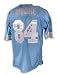 Herman Moore Autographed/Hand Signed Blue Throwback Jersey
