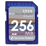 シリコンパワー SDメモリーカード 133倍速 256MB ブリスターパッケージ 永久保証 SP256MBSDC133V10