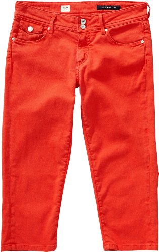 Tommy Hilfiger Damen DENIM MILAN CAPRI CLR 1M87611857, Gr. NI28 (LANAI ORANGE 841) Preisvergleich