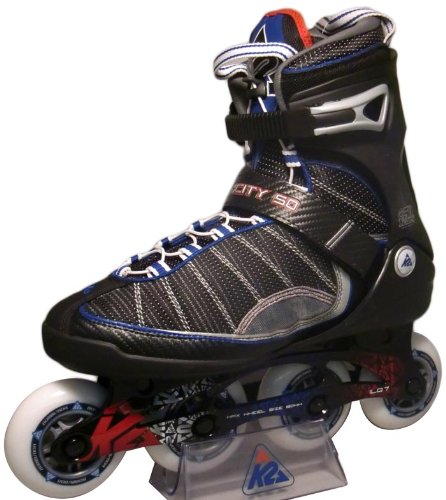 K2 Sports Men's Velocity 50Th Anniversary 2012 Inline Skates(Black/Blue/Red, 6) On Sale