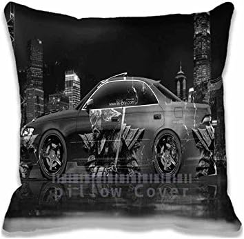 Toyota Mark2 JZX90 JDM Samurai Aerography Car Solid Throw Pillow Covers Personalized Aero Sofa Decorative Pillows Cases with Zipper , Creative Sofa Decor