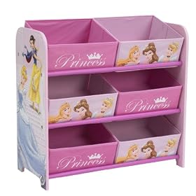 Disney Princess Mdf 6 Bin Storage