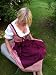 MIDI-Dirndl mit RÖSCHEN + Bluse + Schürze ROT-WEISS KARIERT 38