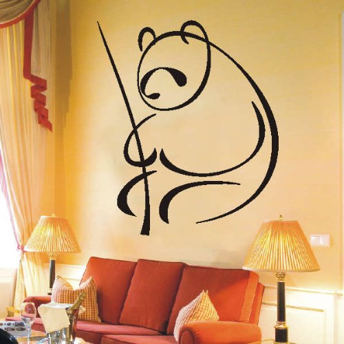 Imagen principal de Etiqueta de la pared d284 Panda Bamboo Forest 40x33 cm