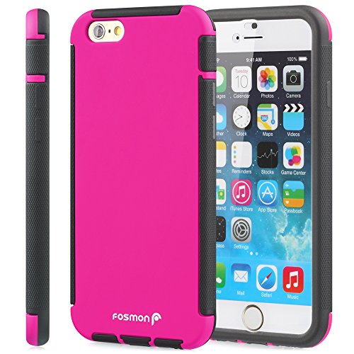 Fosmon HYBO-SNAP Durable Full Body Protection Hybrid Case with Built-In Screen Protector for Apple iPhone 6/6s (4.7