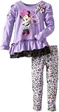 Disney Girls 2-6X 2 Piece Minnie Mouse Its All About Me Legging Set