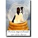 Border Collie (Black) Musical Snow Globe