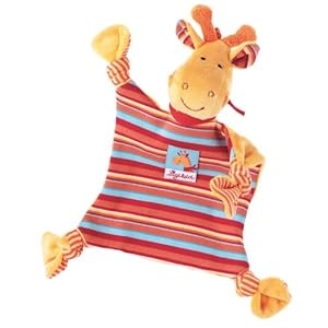 sigikid 48808 - Schnuffeltuch klein Gigi Giraffe Größe: 28 cm