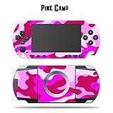 Protective Vinyl Skin Decal for SONY PSP - Pink Camo