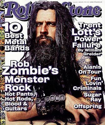 Rolling Stone Magazine, Issue 805, February 1999 - Rob Zombie Cover