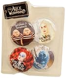 Disney 4 Pack Pin Set - Tweedle Dee and Tweedle Dum, White Queen, Red Queen, and Caterpillar