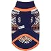 Blueberry Pet Nordic Pattern Inspired Fair Isle Navy Blue Snowflakes Dog Sweater, Back Length 14