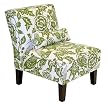 Canary Print Armless Chair - Green