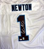 Cam Newton Autographed Carolina Panthers White Authentic Reebok Jersey PSA/DNA RookieGraph