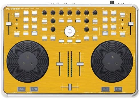 Brushed Gold Protective Vinyl Overlay Skin for Vestax VCI300