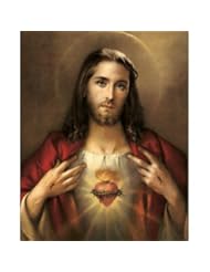 From Amazon.com. Click for details:
 Carded 8"x10" Prints for Framing - Sacred Heart of Jesus - Linen Paper - 7 and 4 Color Process Printing Carded 8"x10" Prints for Framing - Sacred Heart of Jesus - Linen Paper - 7 and 4 Color Process Printing