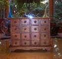 16 Drawer Spice Jewelry Chest Mahogany Finish