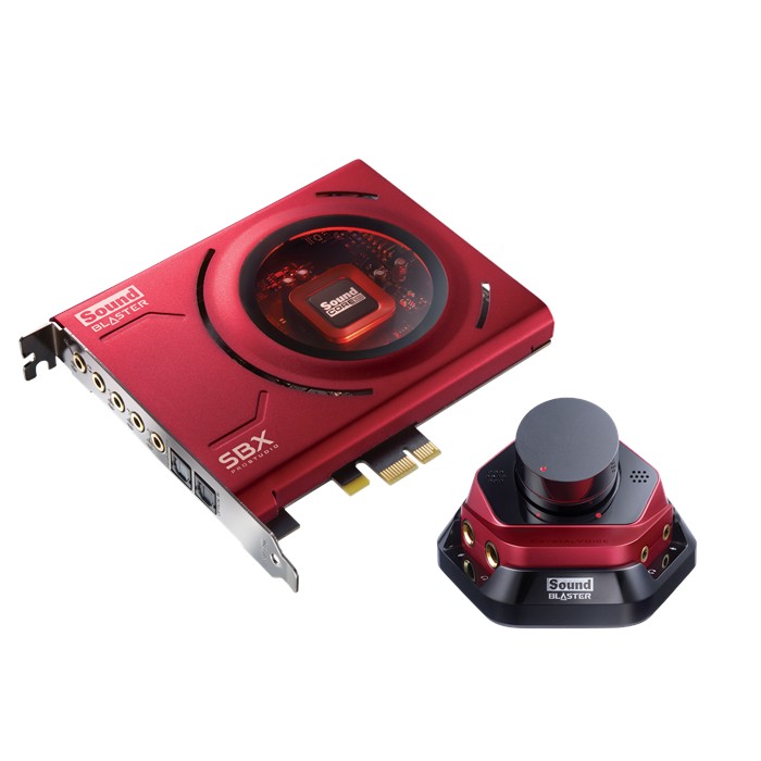 Creative Sound Blaster ZX SBX PCIE Gaming Sound Card with Audio Control Module SB1506