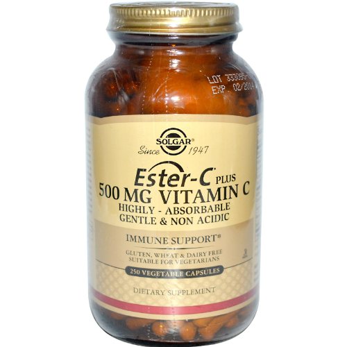 Solgar, Ester-C® Plus 500 mg Vitamin C, 250 Vegetable Capsules (Ester-C® Ascorbate Complex)