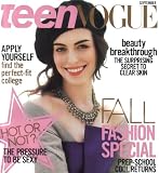 Teen Vogue Magazine Anne Hathaway September 2007 Issue