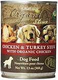 BY NATURE 392106 12-Pack Organic Chicken and Turkey Stew Food for Dogs, 13-Ounce