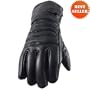 Leather Gloves - Mens Lined Motorcycle Glove with Rain Cover GL2066