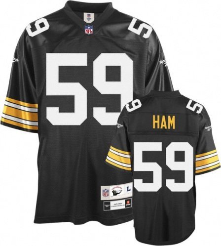 Jack Ham Pittsburgh Steelers Black NFL Premier 1974 Throwback Jersey - Medium