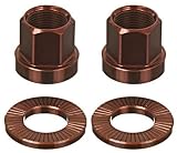 51sK1Bdko8L. SL160  The Shadow Conspiracy Alloy BMX Bike Axle Nuts   14mm   Brown