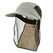 UV 50+ Protection Outdoor Flap Cap - Light Grey W15S49C