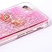 iPhone 6s case,iphone 6 case, liujie Liquid, Cool Quicksand Moving Stars Bling Glitter Floating Dynamic Flowing Case Liquid Cover for Iphone 6 4.7 inch(Christmas pink)