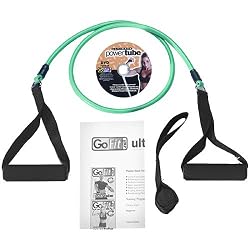 GoFit Ultimate 4-Foot X-Heavy Resistance Ultimate Power Tube with Core Performance DVD (Black / 20-Pound)