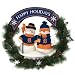 detroit; tigers; mlb; baseball Team Snowman Christmas Wreath