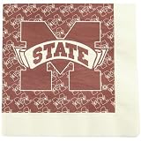 Mississippi State Bulldogs 25-Pack Beverage Napkins