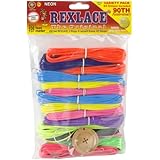 Pepperell Rexlace 90th Anniversary Variety Jewelry Making Pack, 450-Feet, Neon