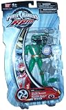 Power Rangers RPM Series 5 Inch Tall Action Figure – Full Throttle Green SHARK RANGER with Saber, Blaster Pistol, Battle Axe, Mini Tail Spinner and Mini Alien Plus Bonus Ranger Sticker